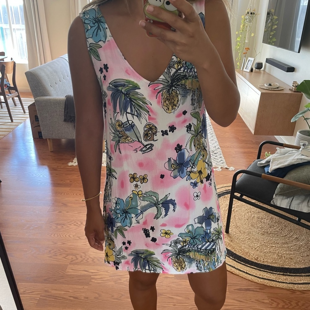 Printed mini dress